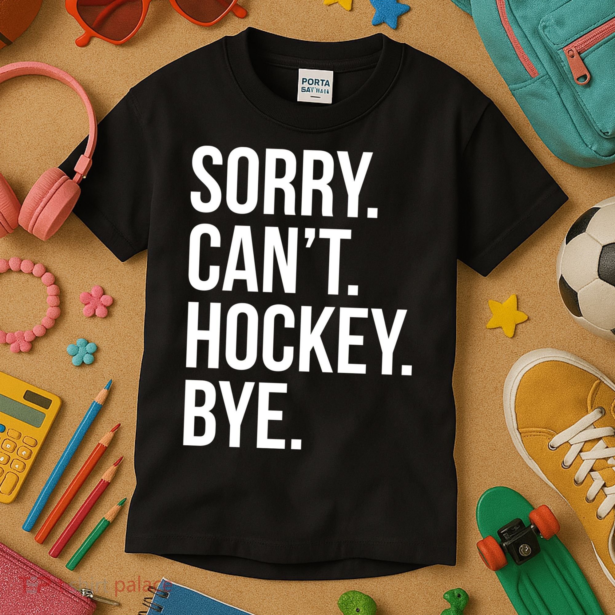 Sorry Cant Hockey Bye Kids T-Shirt