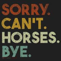 Sorry Can't Horses Bye Funny Horse Beanie thumb 2