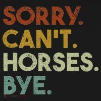 Sorry Can't Horses Bye Funny Horse Kids Sweatshirt thumb 2