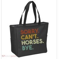 Sorry Can't Horses Bye Funny Horse Tote Bag thumb 2