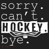 Sorry Cant Hockey Bye Funny Hockey Lover Gift Golf Towel thumb 3