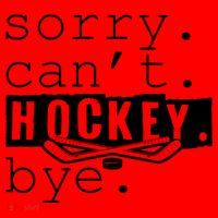 Sorry Cant Hockey Bye Funny Hockey Lover Gift Santa Hat thumb 1