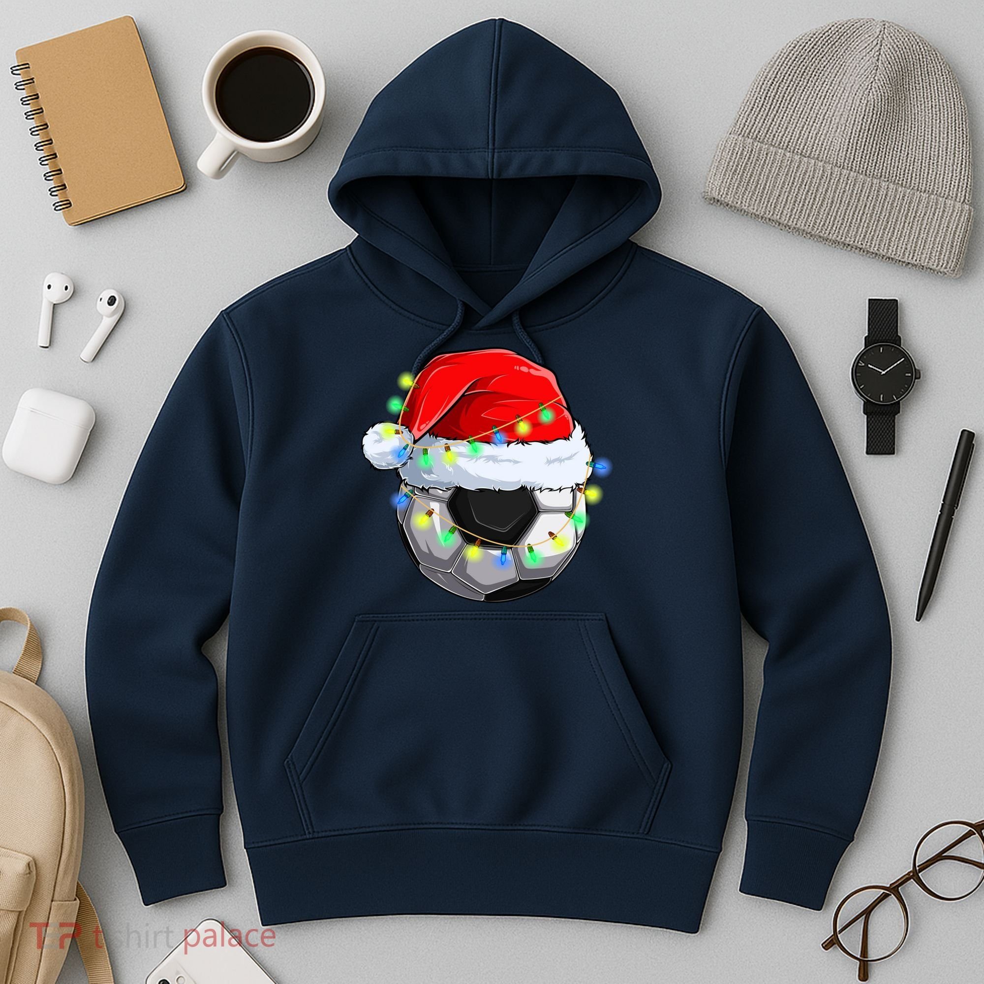 Soccer Christmas Holiday Gift Hoodie