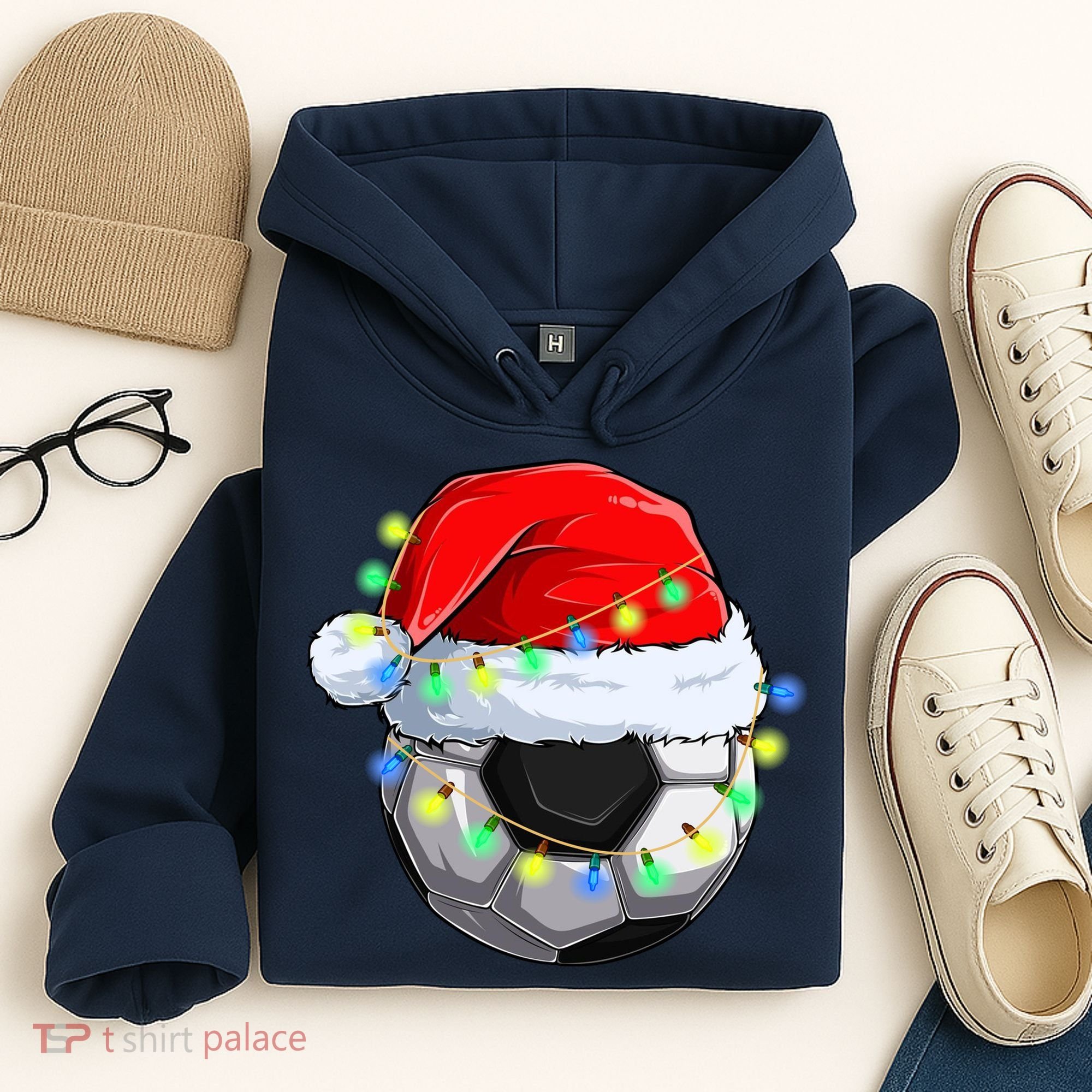 Soccer Christmas Holiday Gift Hoodie