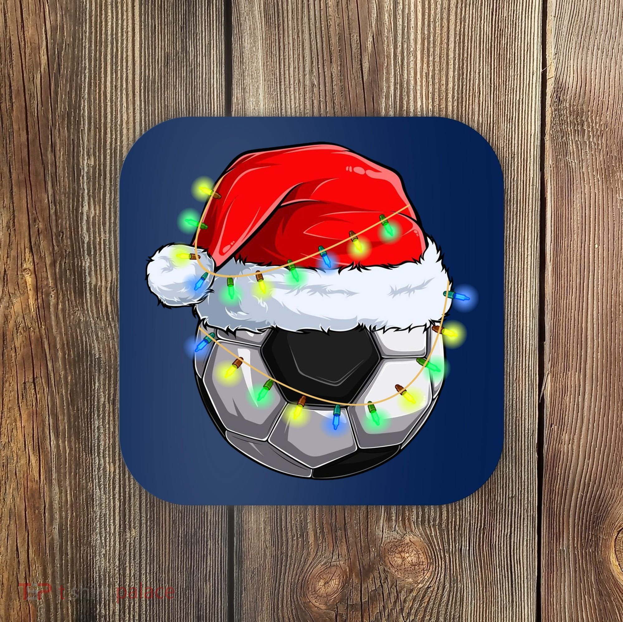 Soccer Christmas Holiday Gift Coaster