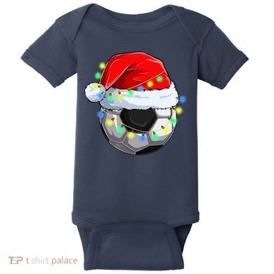 Soccer Christmas Holiday Gift Baby Bodysuit