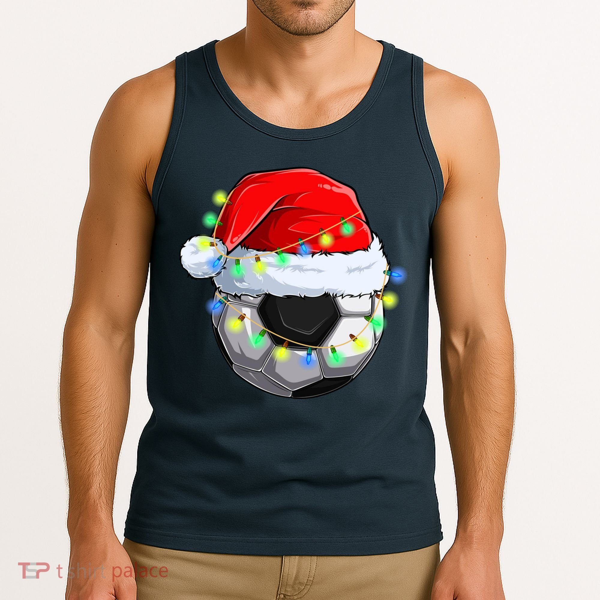 Soccer Christmas Holiday Gift Tank Top