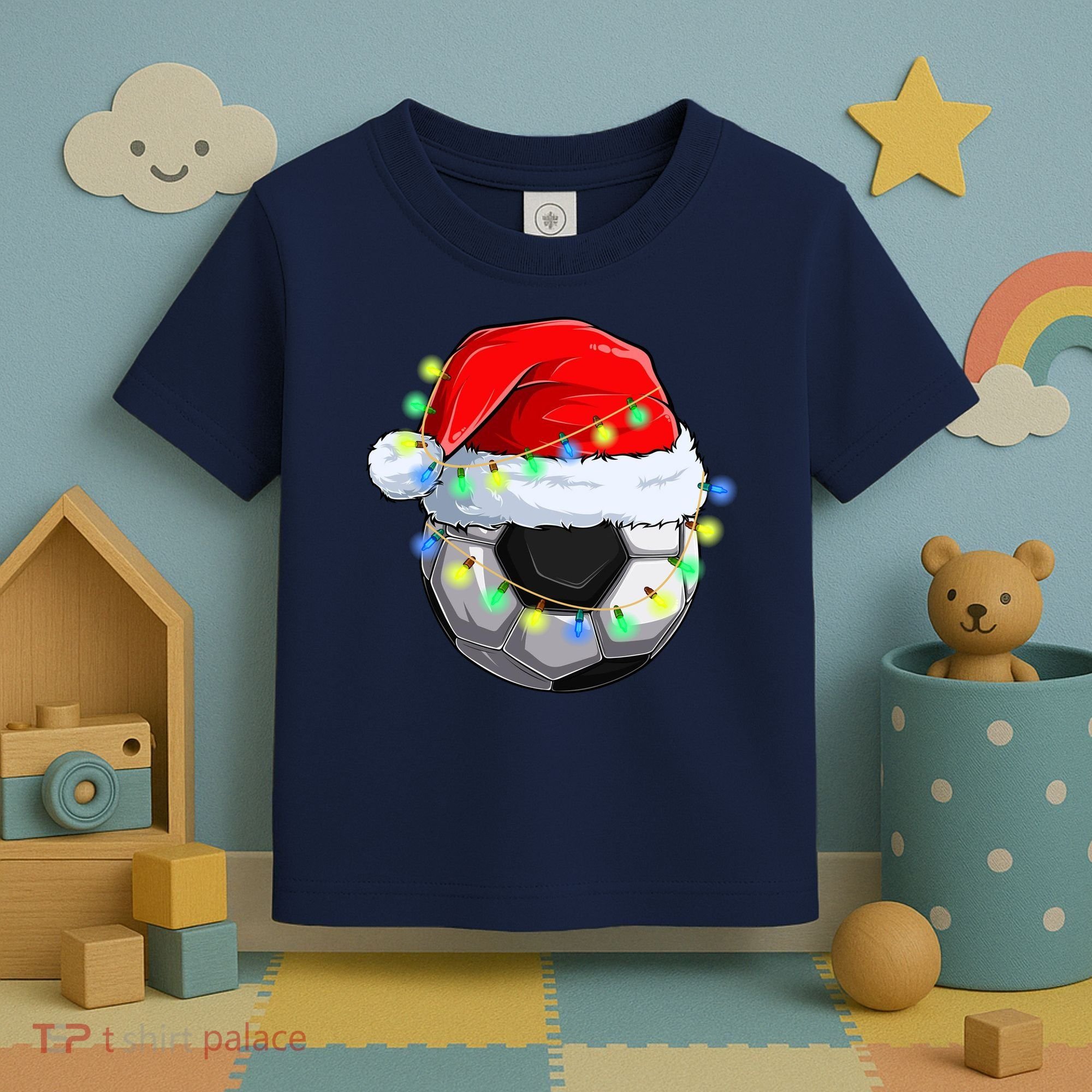 Soccer Christmas Holiday Gift Toddler T-Shirt