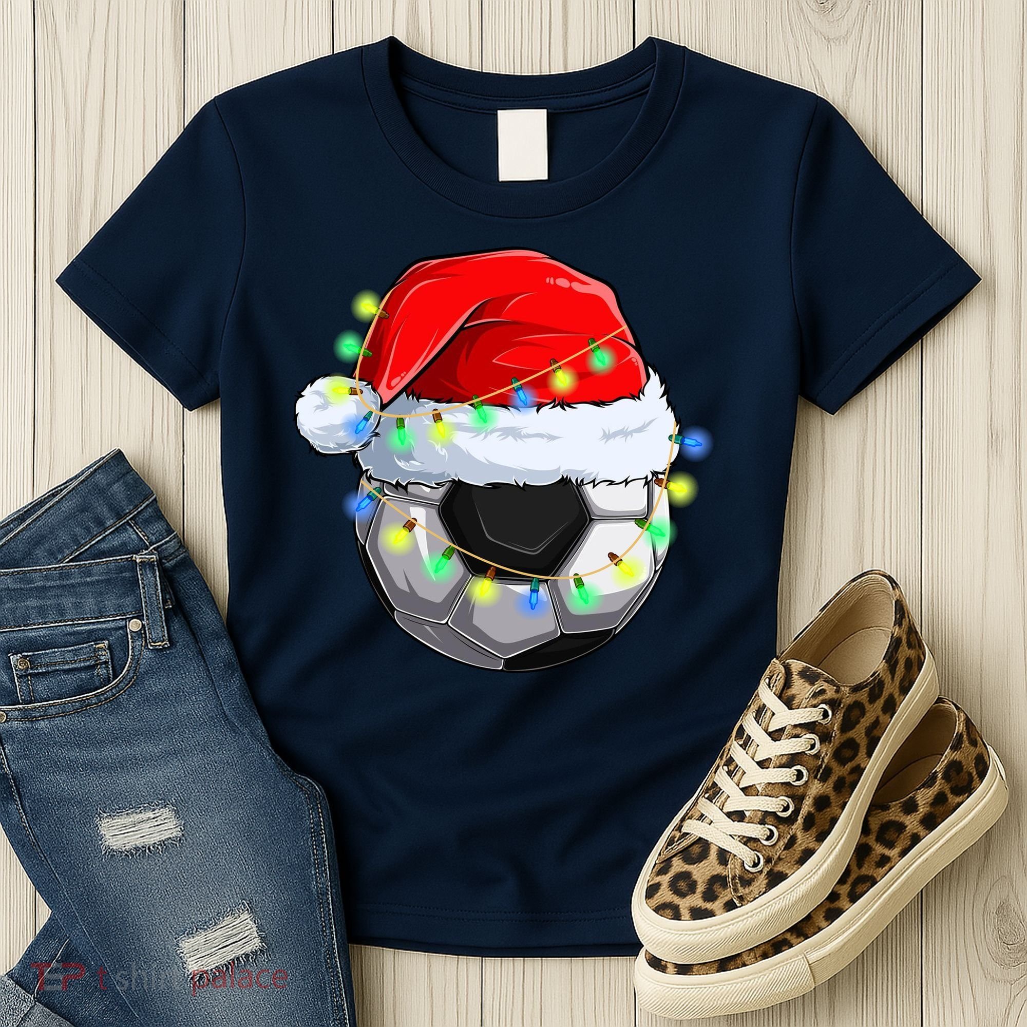 Soccer Christmas Holiday Gift Women's T-Shirt