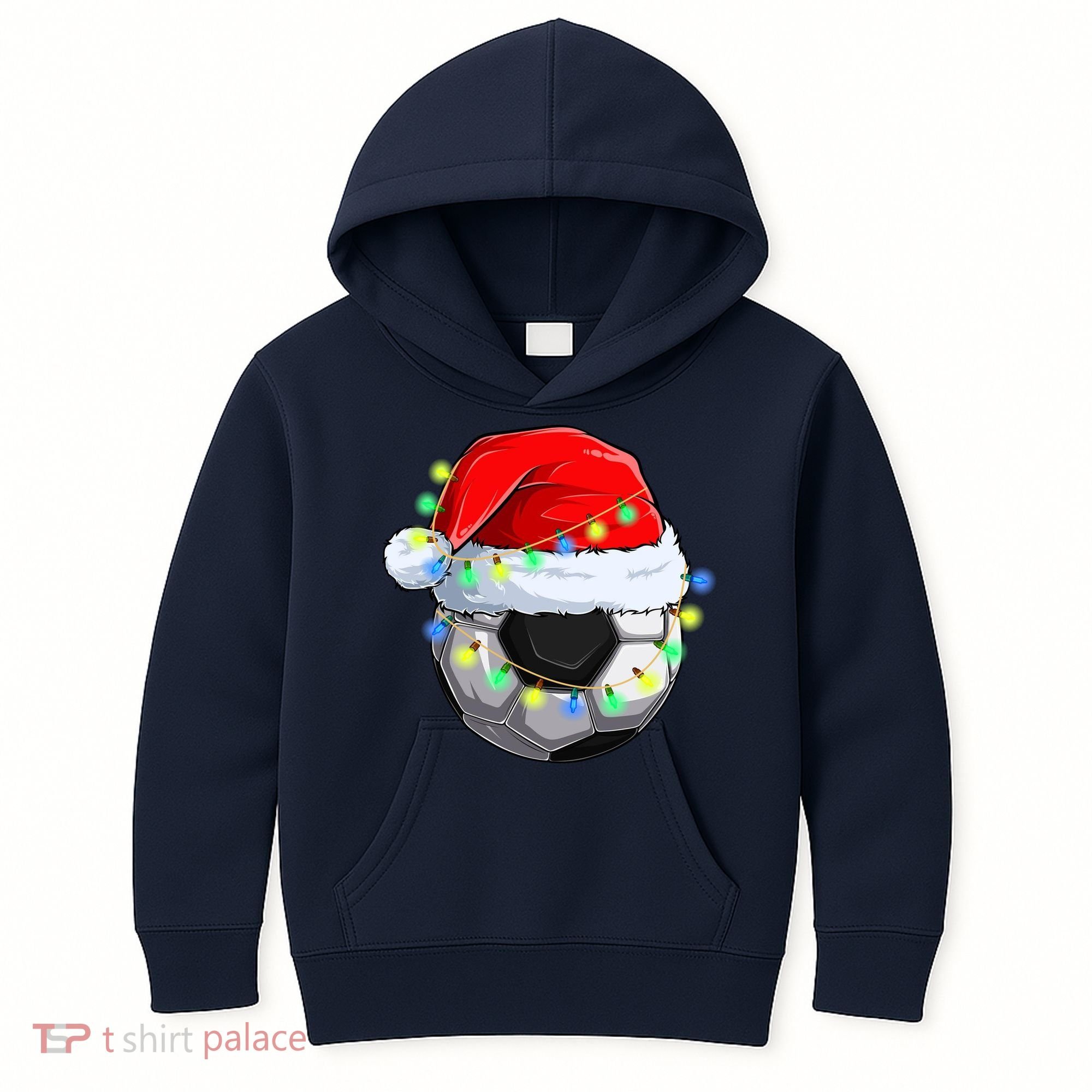 Soccer Christmas Holiday Gift Kids Hoodie