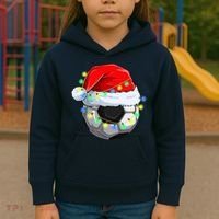 Soccer Christmas Holiday Gift Kids Hoodie thumb 3