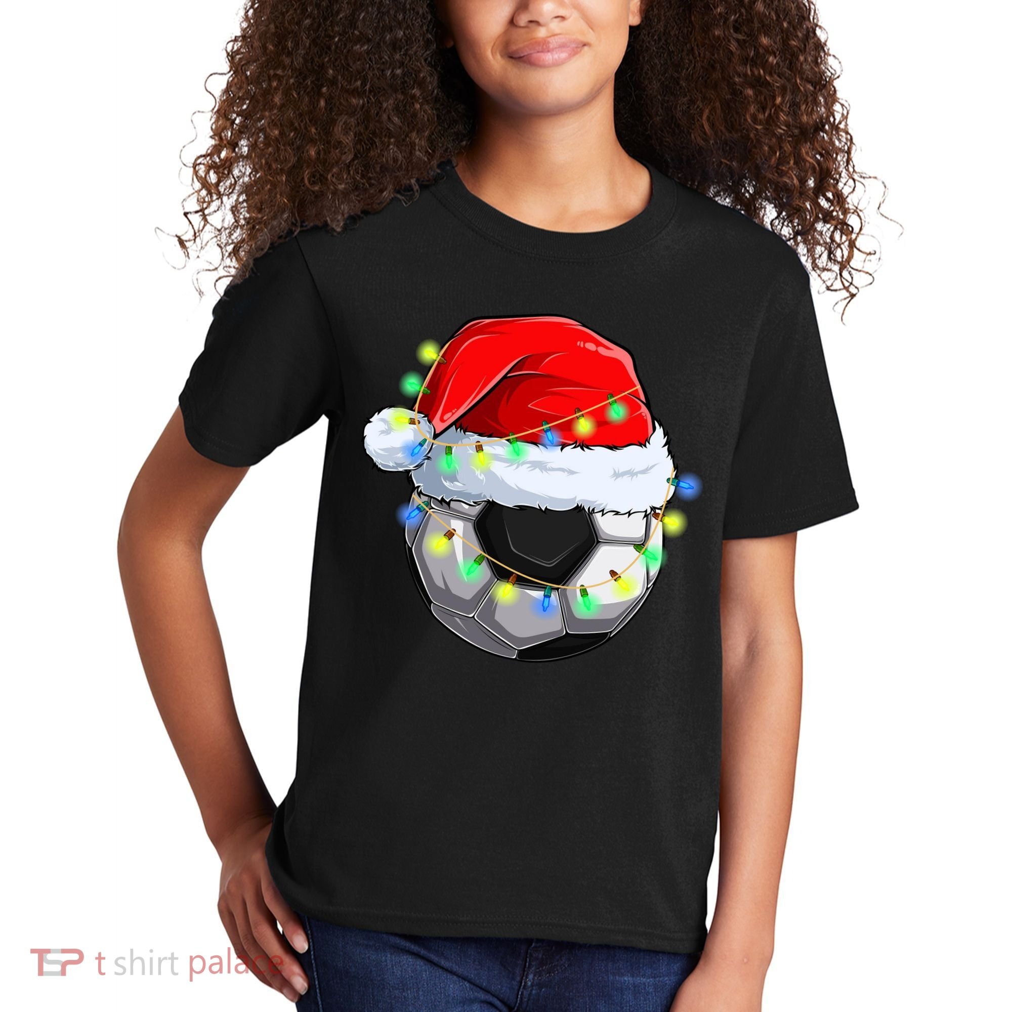 Soccer Christmas Holiday Gift Kids T-Shirt