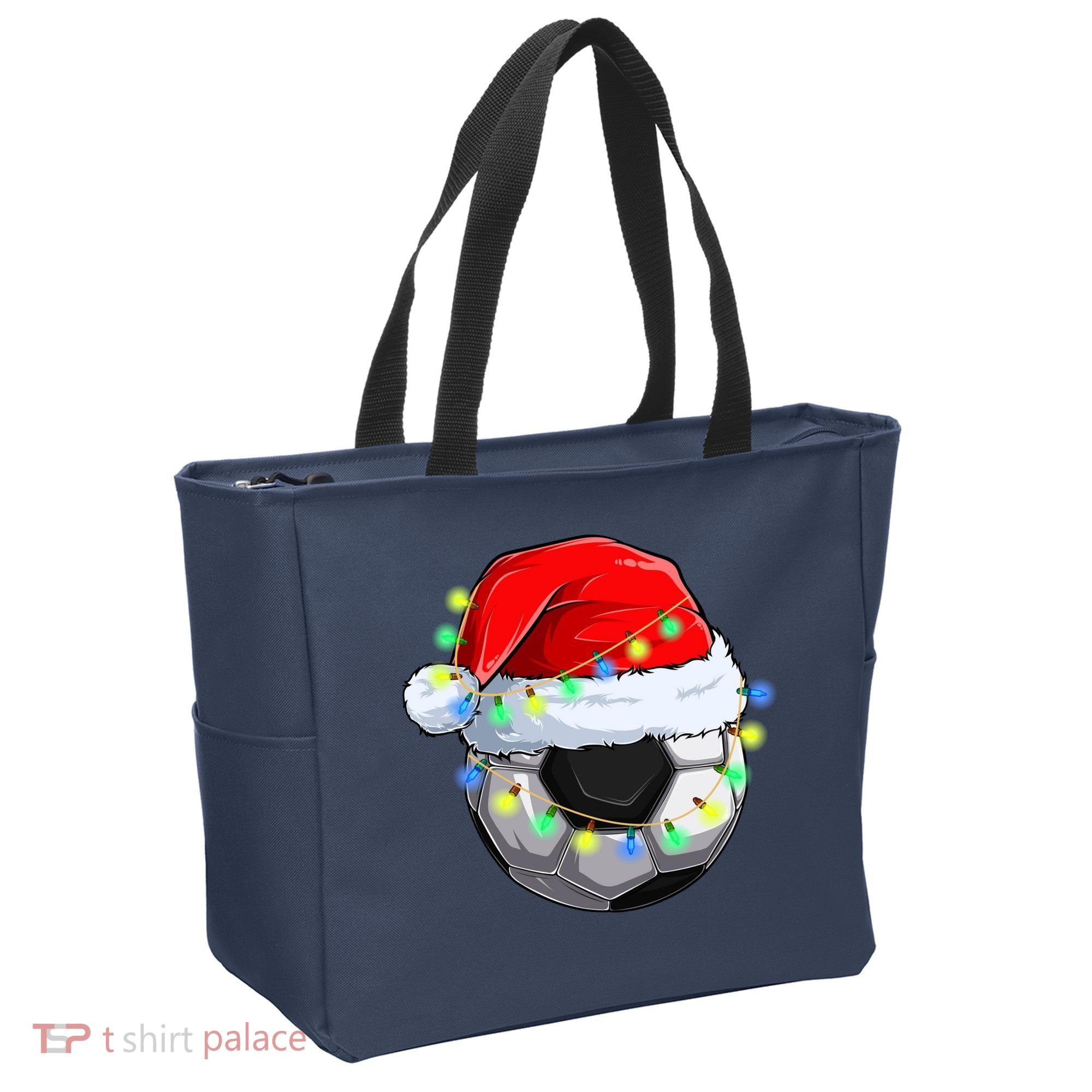 Soccer Christmas Holiday Gift Tote Bag