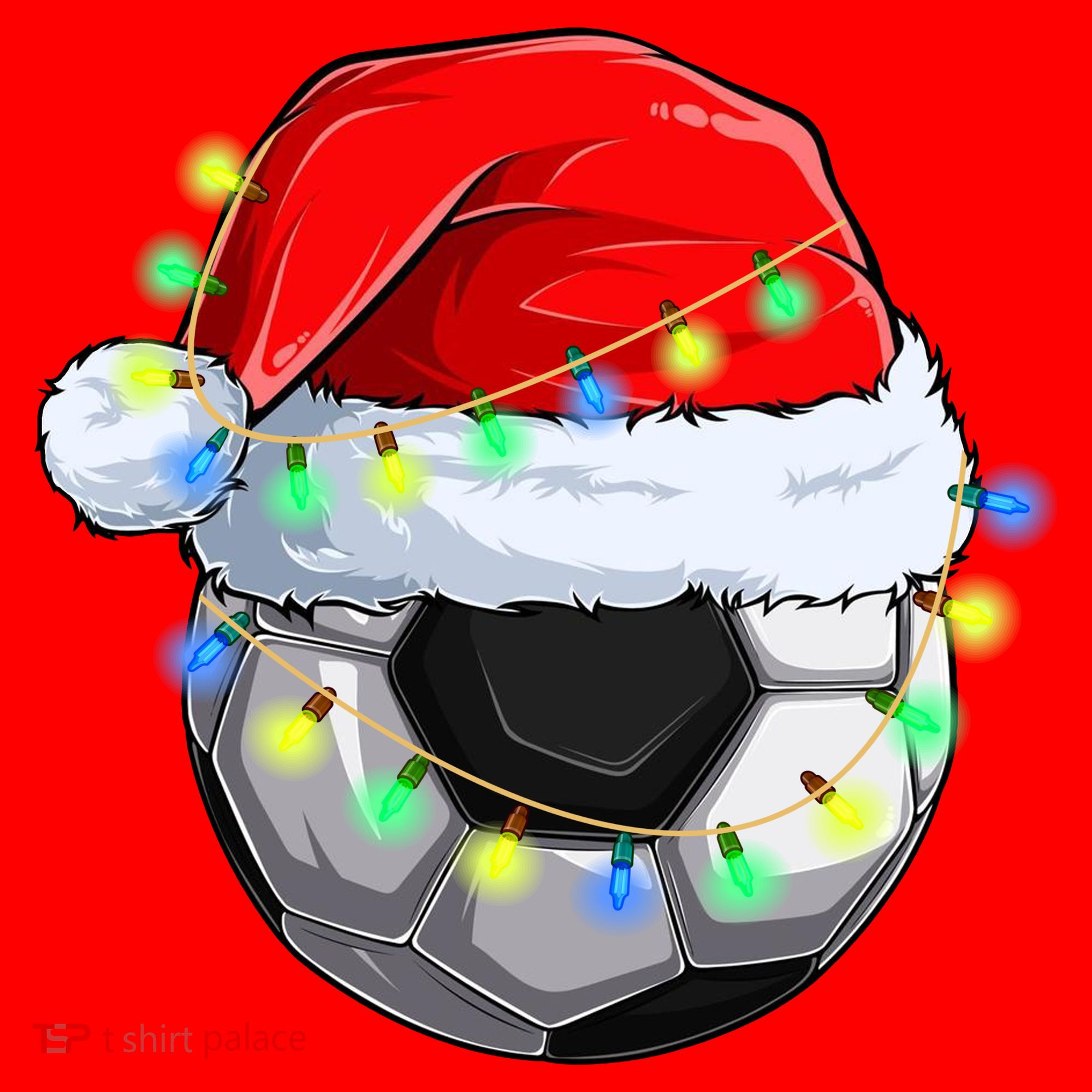 Soccer Christmas Holiday Gift Santa Hat