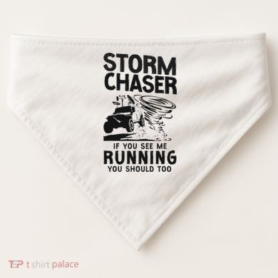 Storm Chaser Hurricane Meteorology Tornado Storm Chaser If USA-Made Doggie Bandana