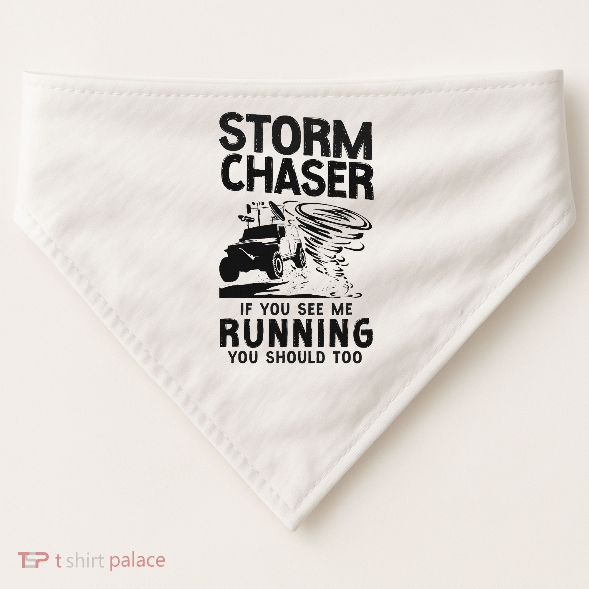 Storm Chaser Hurricane Meteorology Tornado Storm Chaser If USA-Made Doggie Bandana