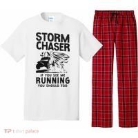 Storm Chaser Hurricane Meteorology Tornado Storm Chaser If Pajama Set thumb 0