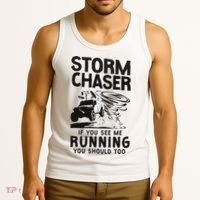 Storm Chaser Hurricane Meteorology Tornado Storm Chaser If Tank Top thumb 3