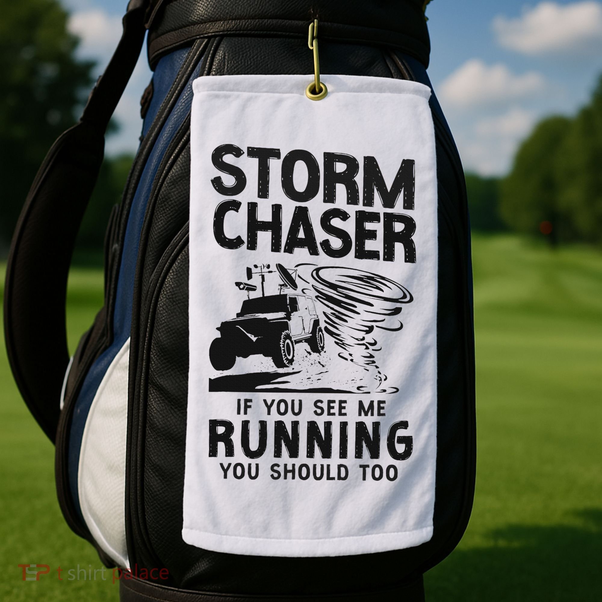 Storm Chaser Hurricane Meteorology Tornado Storm Chaser If Golf Towel
