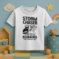 Storm Chaser Hurricane Meteorology Tornado Storm Chaser If Toddler T-Shirt thumb 3