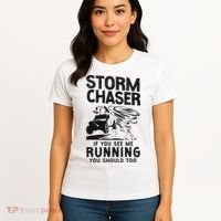 Storm Chaser Hurricane Meteorology Tornado Storm Chaser If Women's T-Shirt thumb 4