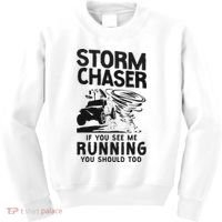 Storm Chaser Hurricane Meteorology Tornado Storm Chaser If Kids Sweatshirt thumb 0