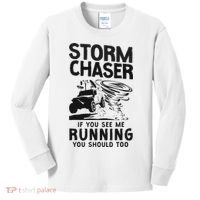 Storm Chaser Hurricane Meteorology Tornado Storm Chaser If Kids Long Sleeve Shirt thumb 0