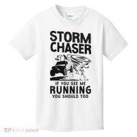 Storm Chaser Hurricane Meteorology Tornado Storm Chaser If Kids T-Shirt thumb 0