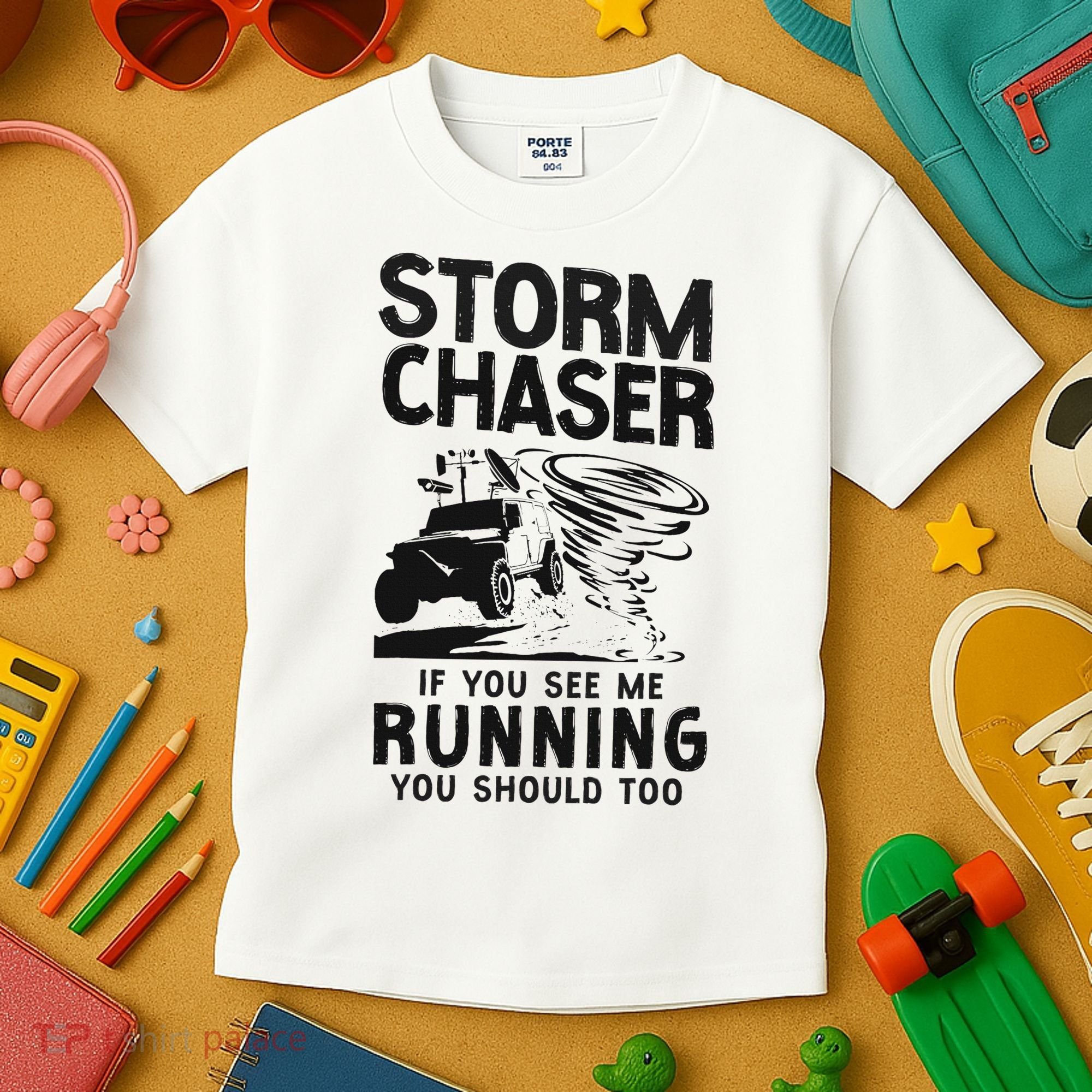 Storm Chaser Hurricane Meteorology Tornado Storm Chaser If Kids T-Shirt