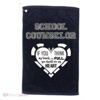 School Counselor  Golf Towel thumb 0
