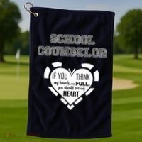 School Counselor  Golf Towel thumb 1