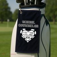 School Counselor  Golf Towel thumb 2