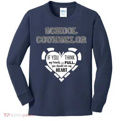 School Counselor Kids Long Sleeve Shirt