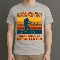 School Is Important But Baseball Is Importanter T-Shirt thumb 3