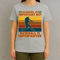 School Is Important But Baseball Is Importanter T-Shirt thumb 4