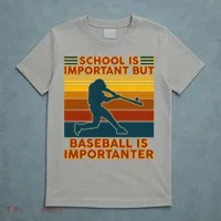School Is Important But Baseball Is Importanter T-Shirt thumb 5