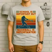 School Is Important But Baseball Is Importanter T-Shirt thumb 6