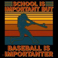 School Is Important But Baseball Is Importanter Doggie Tank thumb 4
