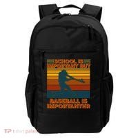 School Is Important But Baseball Is Importanter Backpack thumb 0