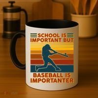 School Is Important But Baseball Is Importanter Coffee Mug thumb 4