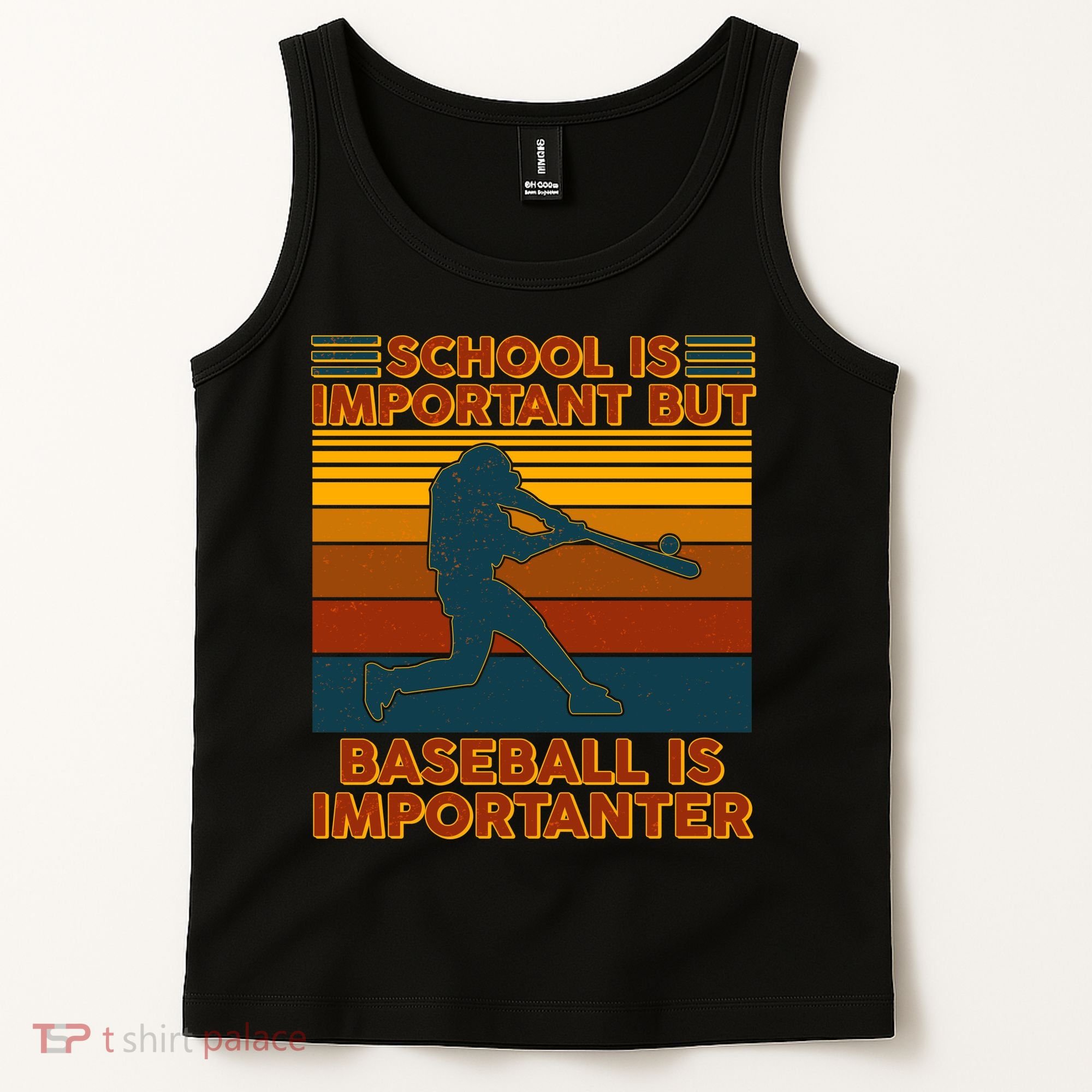 School Is Important But Baseball Is Importanter Tank Top