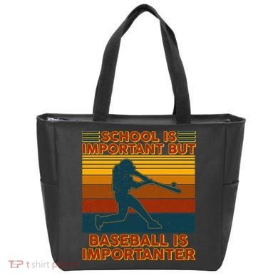 School Is Important But Baseball Is Importanter Tote Bag
