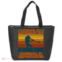 School Is Important But Baseball Is Importanter Tote Bag thumb 0
