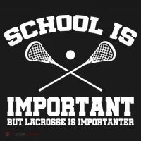 School Is Important But Lacrosse Is Importanter Polo thumb 3