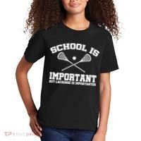 School Is Important But Lacrosse Is Importanter Kids T-Shirt thumb 2