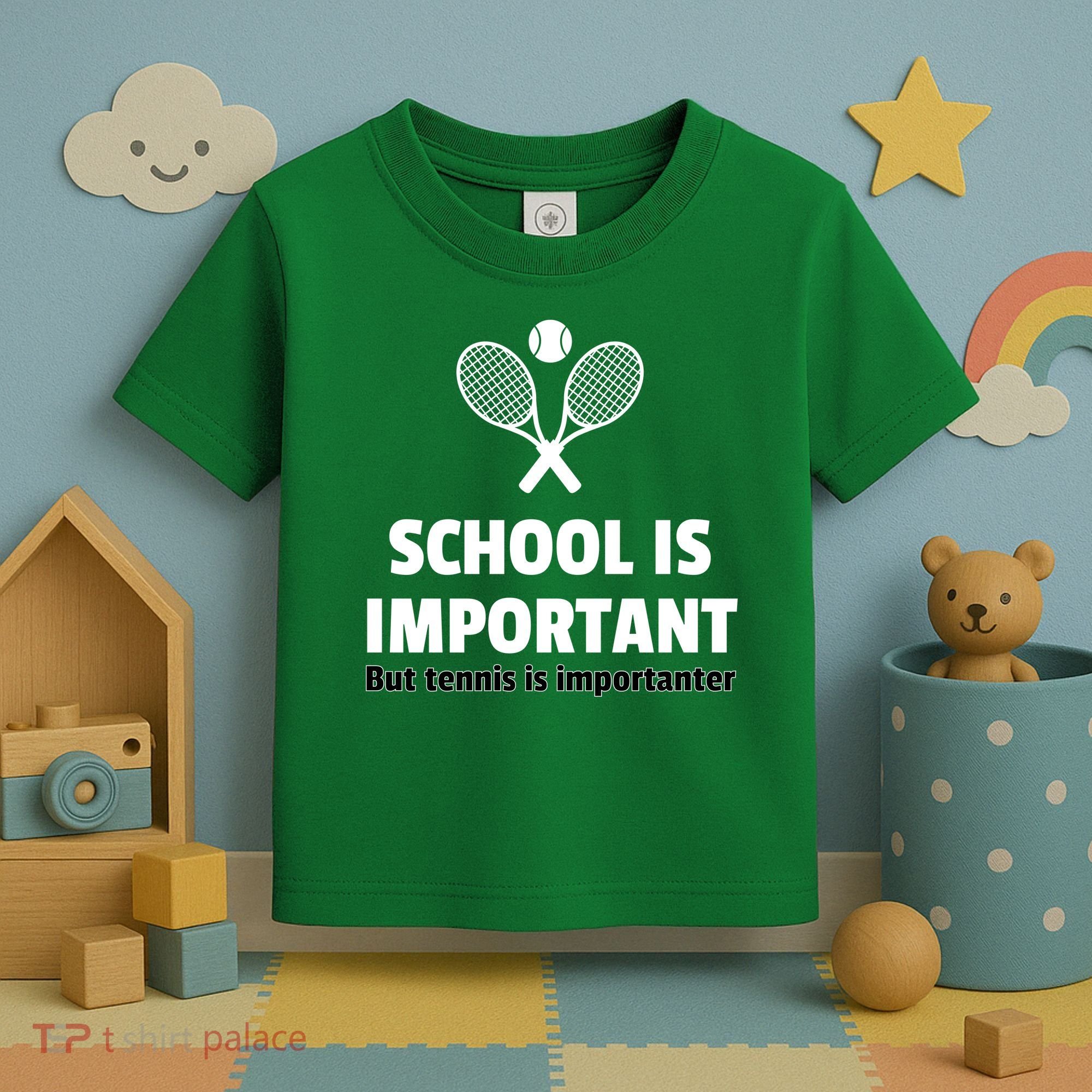 School Is important But Tennis Is Importanter Toddler T-Shirt