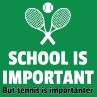 School Is important But Tennis Is Importanter Women's Long Sleeve Shirt thumb 2