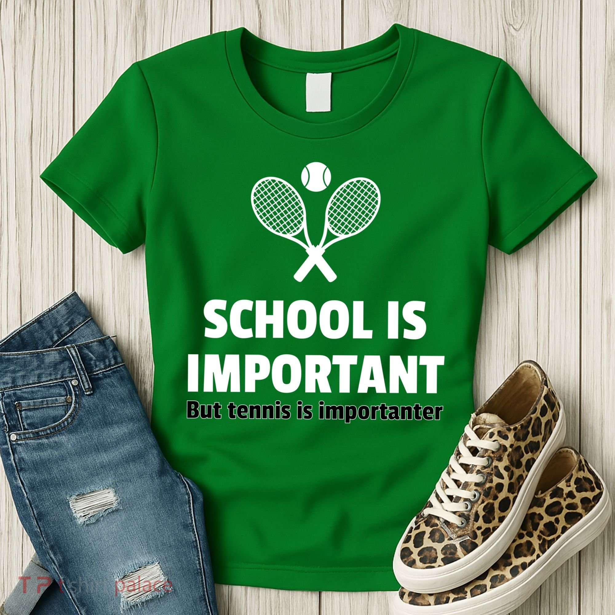 School Is important But Tennis Is Importanter Women's T-Shirt