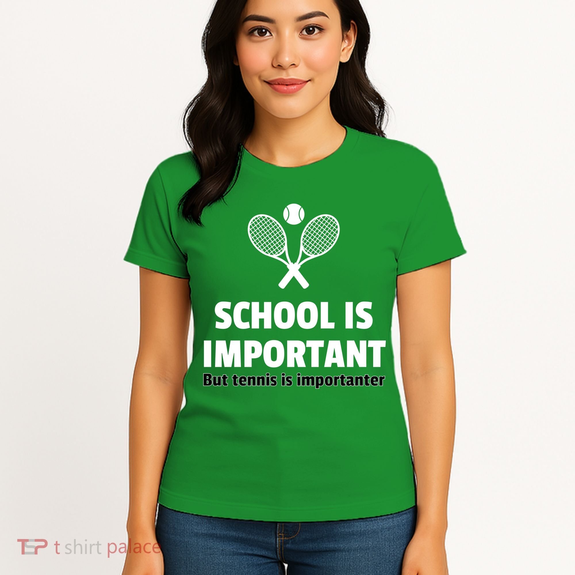 School Is important But Tennis Is Importanter Women's T-Shirt