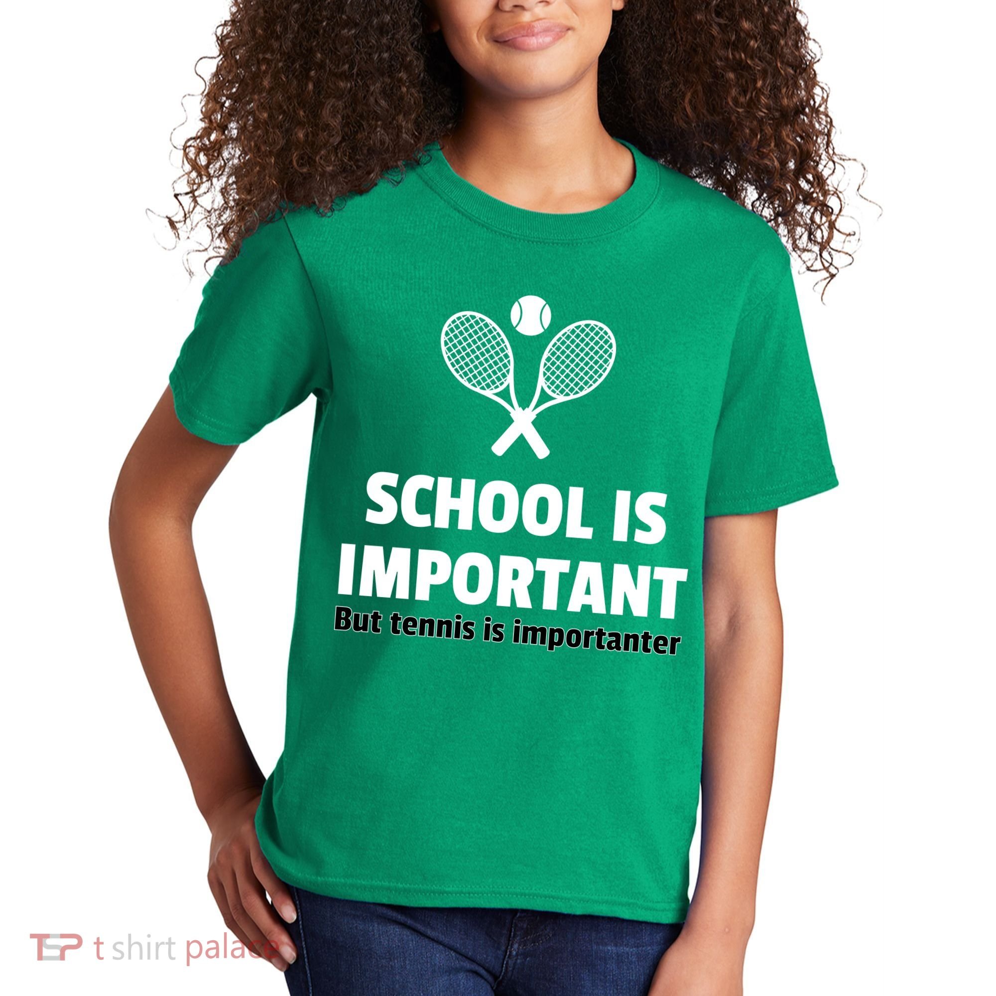 School Is important But Tennis Is Importanter Kids T-Shirt